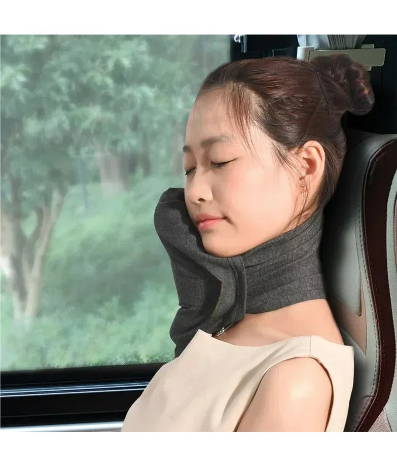COUSSIN DE VOYAGE ERGONOMIQUE-SOUTIEN DU COU POUR AVION ET VOITURE