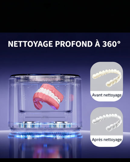 Nettoyeur dentaire 3 min – élimine bactéries